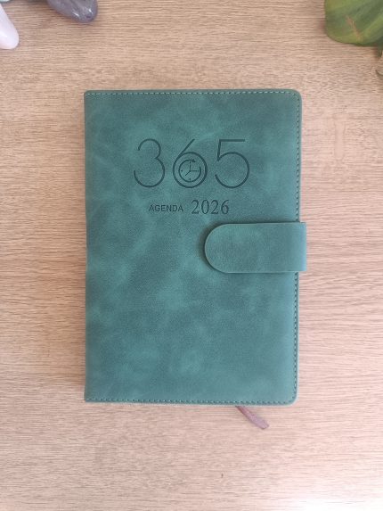 Agenda día a día 2026: Verde